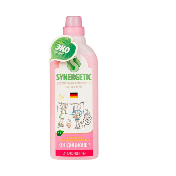 Кондиционер для белья Синергетик, 1000 мл, концентрат, Россия
