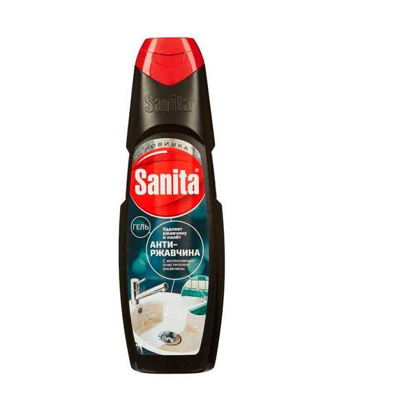 Средство для сантехники SANITA, "Антиржавчина",  500 мл, гель, универсальное, Россия