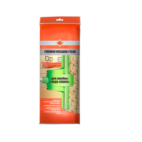 Насадка для швабры Home Queen, ширина 27 см, пенополиуретан, Китай