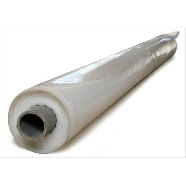 Пленка полиэтиленовая укрывная ПВД, 150мкм, 1,5 м, 100 м, рукав (общая ширина 3 м), цвет прозрачный