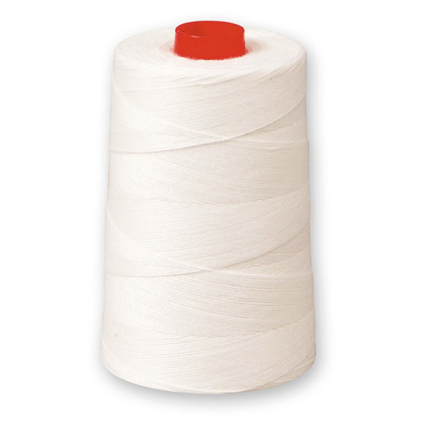 Нить для прошивки документов Комус, лавсан, 0,7 мм, длина намотки 1000 м, цвет белый, Россия