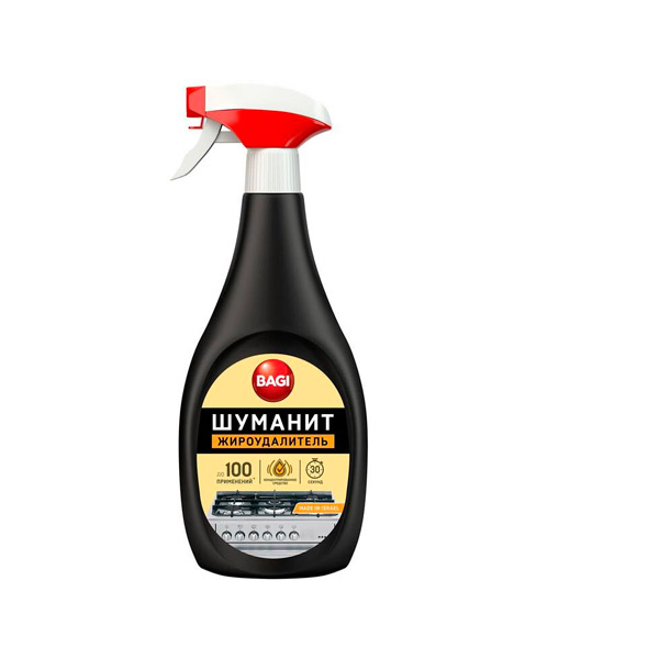 Средство чистящее для кухни, Bagi, "Шуманит",  400 мл, распылитель, Израиль