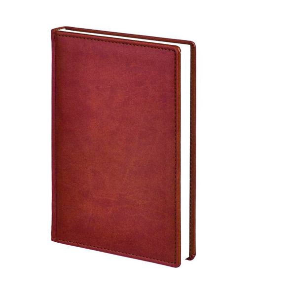 Ежедневник недатированный A5, бордовый, Attache, "ВИВА", искусственная кожа, 176 листов, Россия