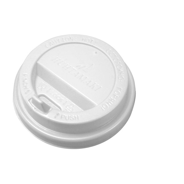 Крышка для стакана, с клапаном, в упаковке 100 шт., диаметр 80 мм, цвет белый, Huhtamaki, Россия