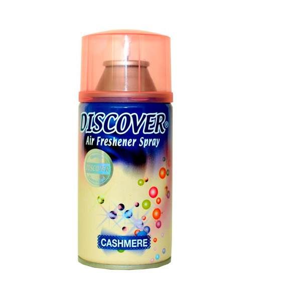 Картридж аэрозольный для автоматического освежителя DISCOVER, Discover, "Cashmere", аром. кашемир, 320 мл
