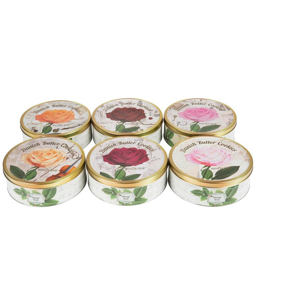 Печенье Bisca, "Розы", сахарное, вес 400 г, Дания