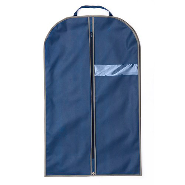 Чехол для одежды, с окошком, 1000*600 мм, цвет синий/серый, Россия