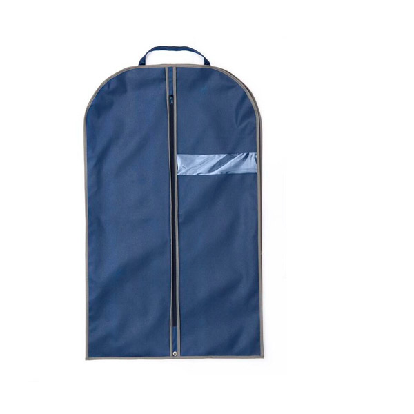 Чехол для одежды, с окошком, 1000*600 мм, цвет синий/серый, Россия