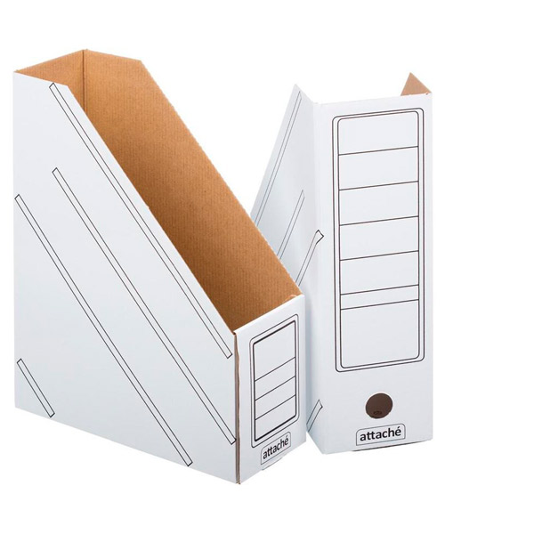 Накопитель Attache, 100 мм, картон, цвет белый, сборный, комплект 2 шт., Россия