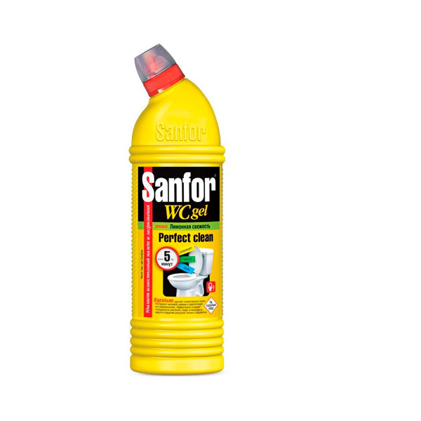 Средство для сантехники Санфор, "Perfect Clean",  750 мл, гель, универсальное, Россия