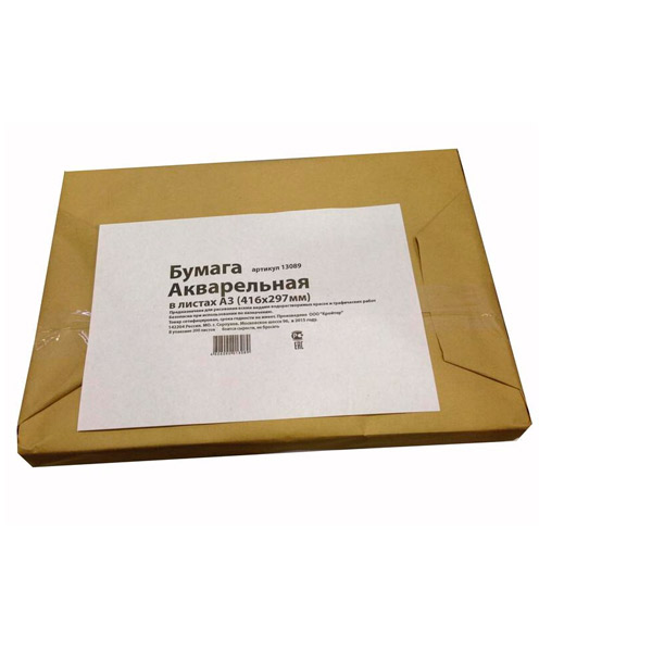 Бумага для акварели A3, 416*297 мм, Kroyter, 200 листов