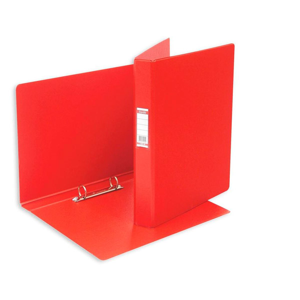 Папка 2 кольца A4, ширина корешка 35 мм, цвет красный, Bantex, Россия