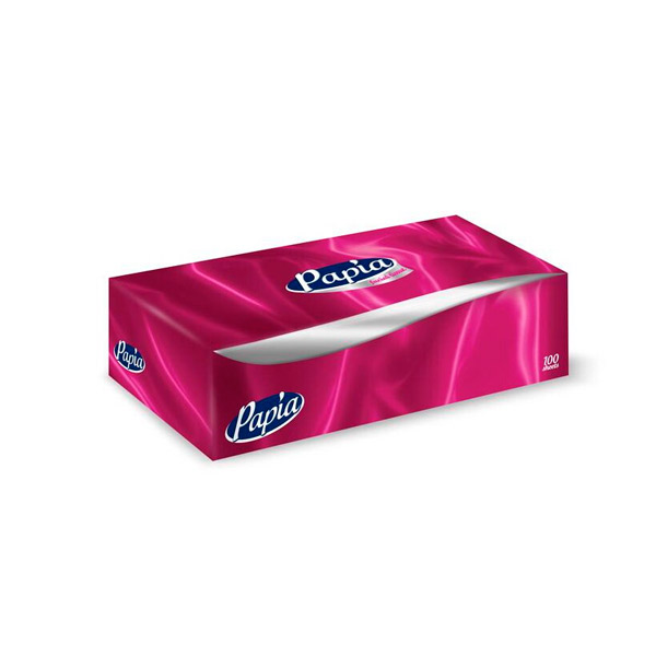 Салфетки косметические Papia, комплект 100 шт., 2-сл, Турция