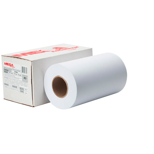 Бумага инженерная MEGA Engineer, A3, ширина рулона 297 мм, длина намотки 175 м, втулка 76 мм, в упаковке 1 шт., Россия