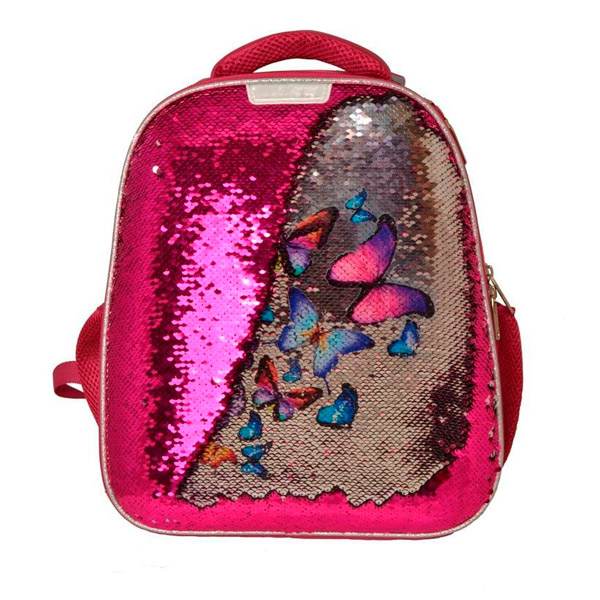 Ранец №1 School, "Школьная галантерея Sparkle", 30*17*35 см, ортопедическая спинка, отделений 2, карманов 4, Россия