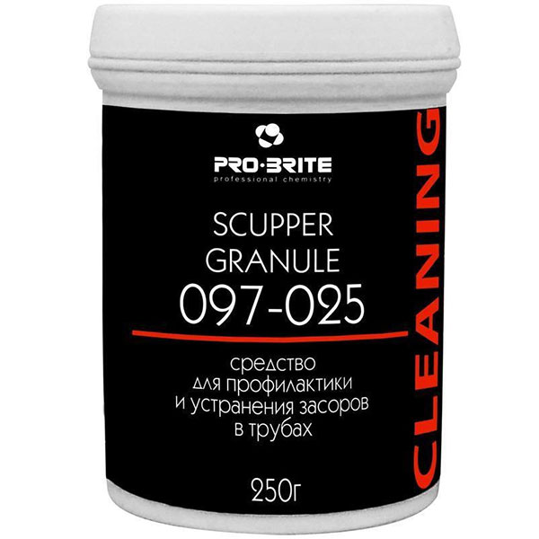 Средство для прочистки труб Pro-Brite, "Scupper Granule",  250 г, гранулы, Россия