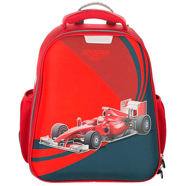 Ранец №1 School, "Школьные товары Be First", 14,5*28*36 см, ортопедическая спинка, отделений 2, карманов 2, Россия