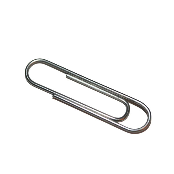 Скрепки 28 мм, Офис Менеджер, форма овальная, цвет серебристый, комплект 1000 шт.