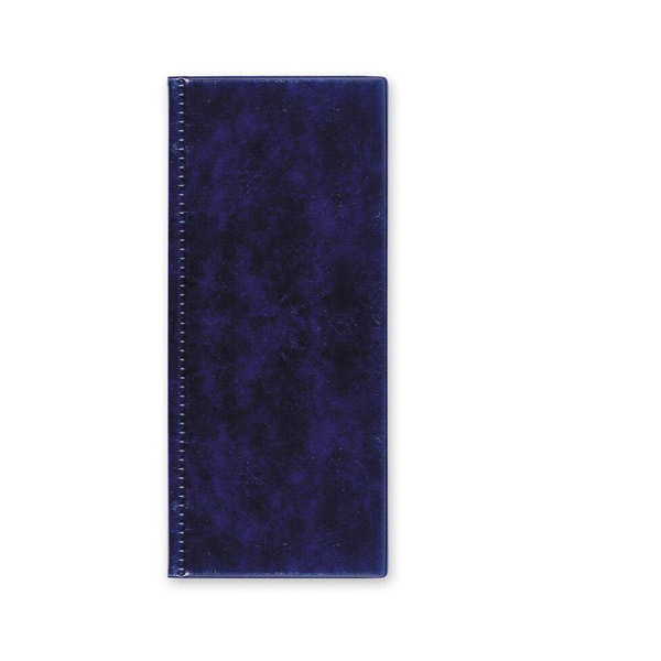 Визитница настольная  96 визиток, 4 ряда, Attache, 110*250 мм, цвет синий, обложка пластик, Россия