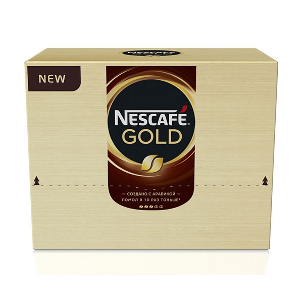 Кофе растворимый порционный, Nescafe, Gold, вес 30 пак*2 г (упак. 60г), Россия