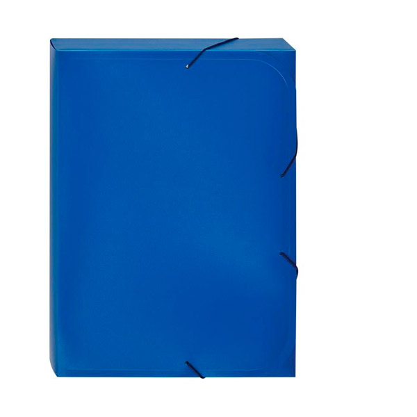 Папка на резинках A4, Attache, цвет синий, 0,45 мм, ширина корешка 40 мм, Россия