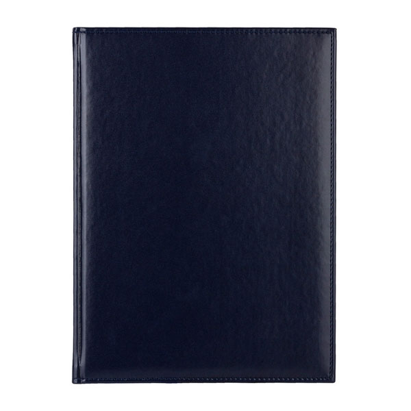 Ежедн. б/дат, А4, синий, иск.кожа, Attache Каньон, 202x272мм, 176л
