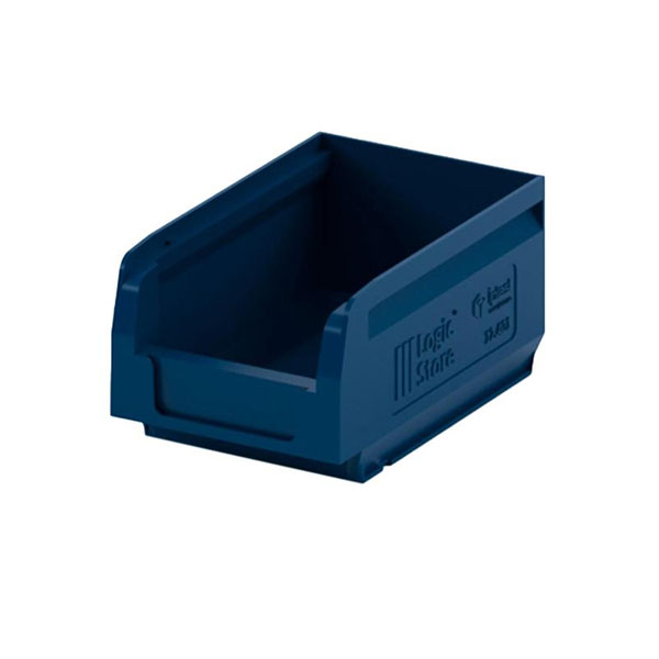 Ящик (лоток)  для склада универсальный, полипропилен, I Plast, "Лотки для метизов Logic store", цвет синий, Россия