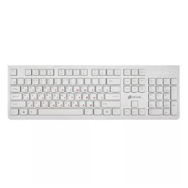 Клавиатура проводная, Oklick, 505M, usb, белый, Китай, 1196547