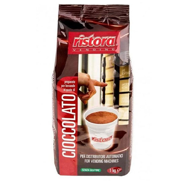 Напиток горячий шоколад, Ristora, растворимый, 1000 г, пакет, Италия