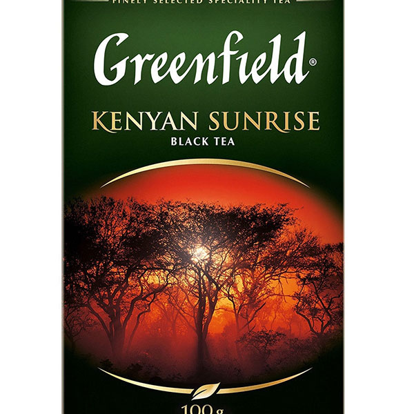 Чай листовой вес 100 г, Greenfield, "Kenyan Sunrise", черный, классический, Россия, 0487-14