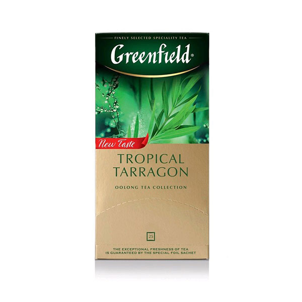 Чай GREENFIELD Tropical Tarragon, 25пак, зеленый, фрукт.ягодн.вкус 1727-10