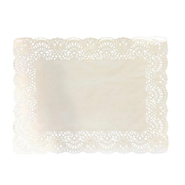 Бумажные ажурные салфетки, прямоугольные, Гуслица, в упаковке  250 шт., 1-сл, цвет белый, размер 30*40 см, Россия
