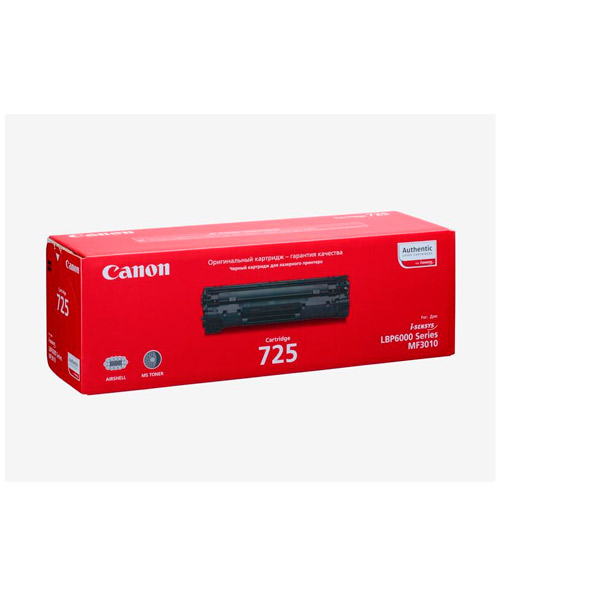 Картридж лазерный Canon, 725, 3484B002/3484B005, оригинальный, цвет черный