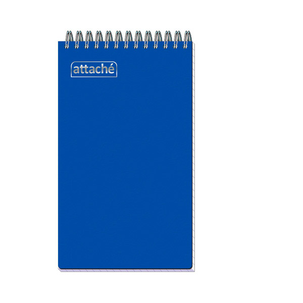 Блокнот на спирали A6+,  80 листов, клетка, Attache, "Attache Plastic", Россия