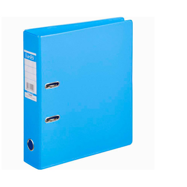 Регистратор A4, ширина корешка 70 мм, цвет голубой, Bantex, защита нижнего края папки, пластик, Россия