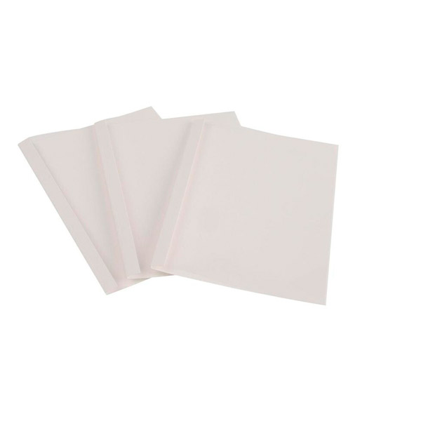 Обложки для термопереплета картон/пластик, цвет белый, 1 мм, 15 листов, ProMEGA Office, комплект 100 шт., Китай