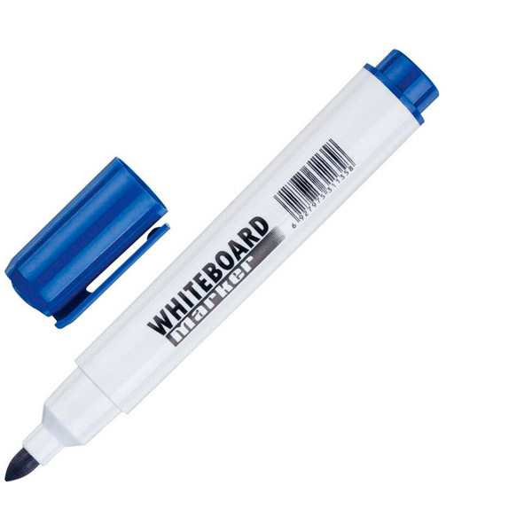 Маркер для белых досок круглый, толщина линии письма 5 мм, CC3120, цвет чернил синий, Китай