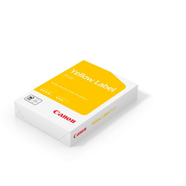 Бумага офисная A4 Canon Yellow Label Print, плотность  80 г/кв.м, 500 л, класс B+, Финляндия
