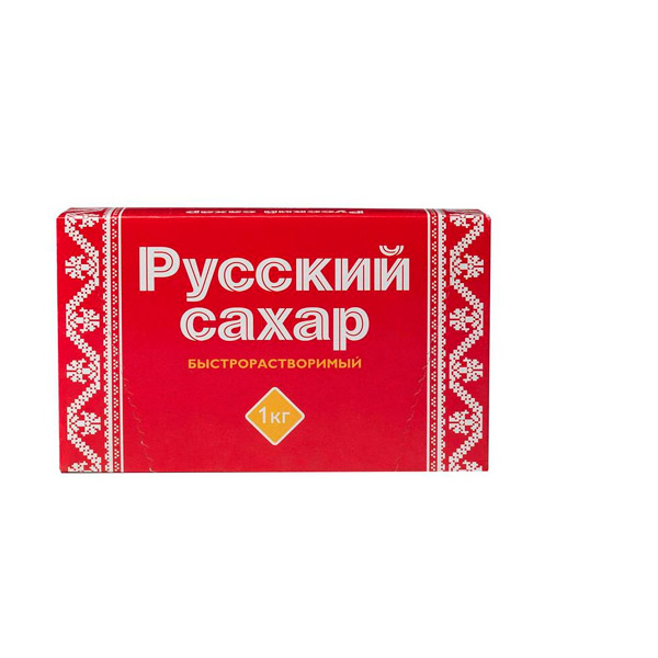 Сахар рафинад быстрорастворимый, белый, вес 1000 г, Русский