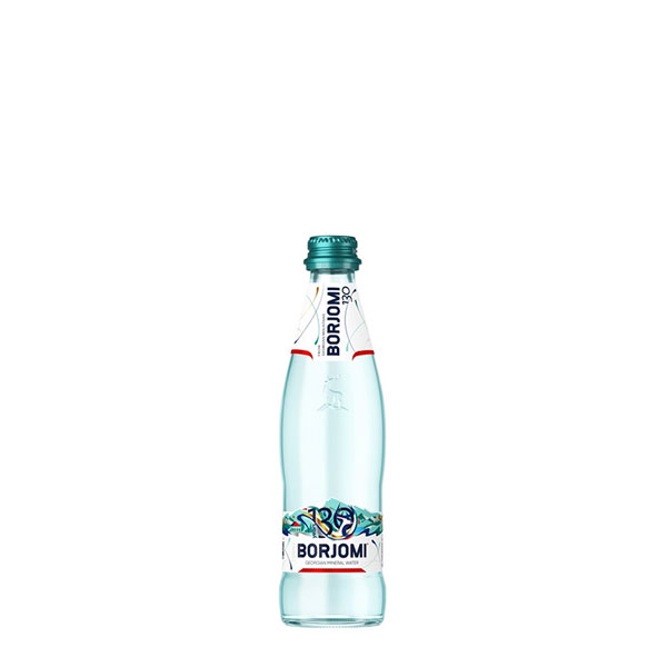 Вода газированная минеральная, Боржоми, 0,33 л, 12 шт, Грузия, упаковка стеклянная бутылка