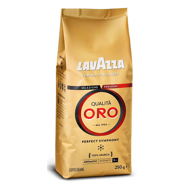 Кофе в зернах Lavazza, "Qualita Oro", вес  250 г, арабика, Италия
