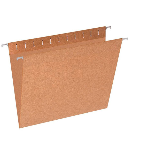 Подвесная папка A4, 80 листов, картон, цвет коричневый, комплект 10 шт., Китай
