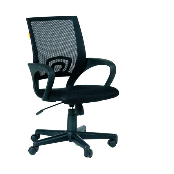Кресло для оператора Easy Chair, 304, цвет черный, с подлокотниками, Россия
