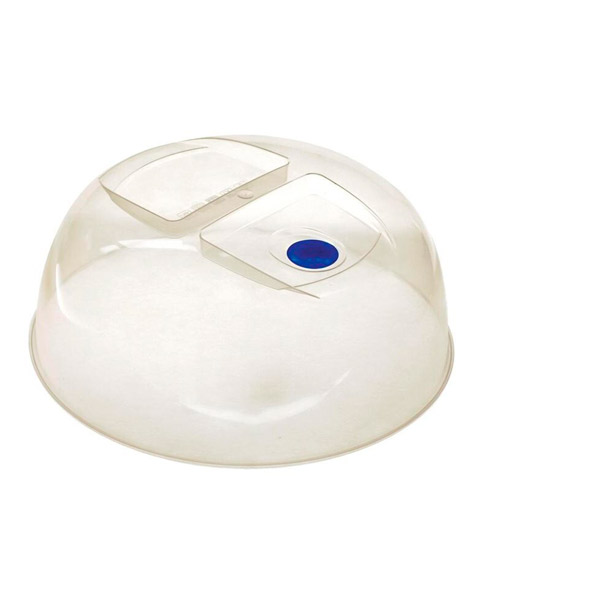 Крышка для СВЧ, с клапаном, пластик, цвет прозрачный, диаметр 258 мм, Polar, РТ9121