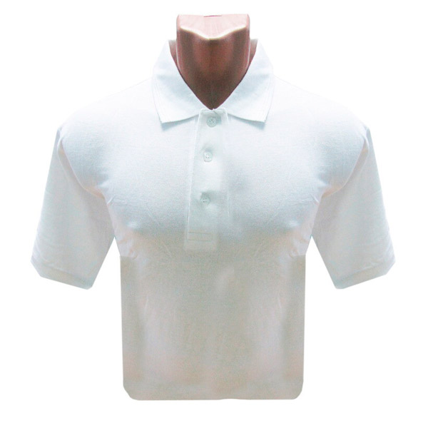 Рубашка Поло короткий рукав, цвет белый, р-р 48-50, Россия