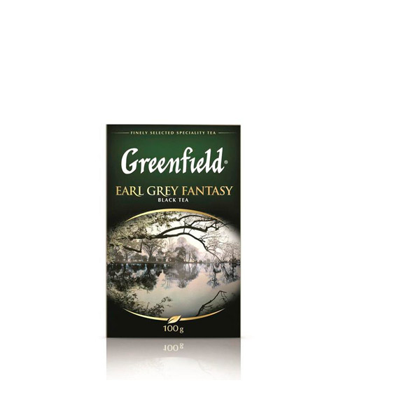 Чай листовой вес 100 г, Greenfield, "Earl Grey Fantasy", черный, бергамот, Россия, 0426-14