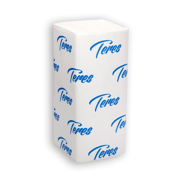 Полотенца бумажные Терес, "Стандарт", H3, V-сложение, 1-сл, 20пач*250л, цвет белый, Т-0226