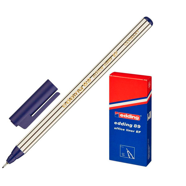 Капиллярная ручка цвет чернил синий, толщина линии письма 0,3 мм, Германия