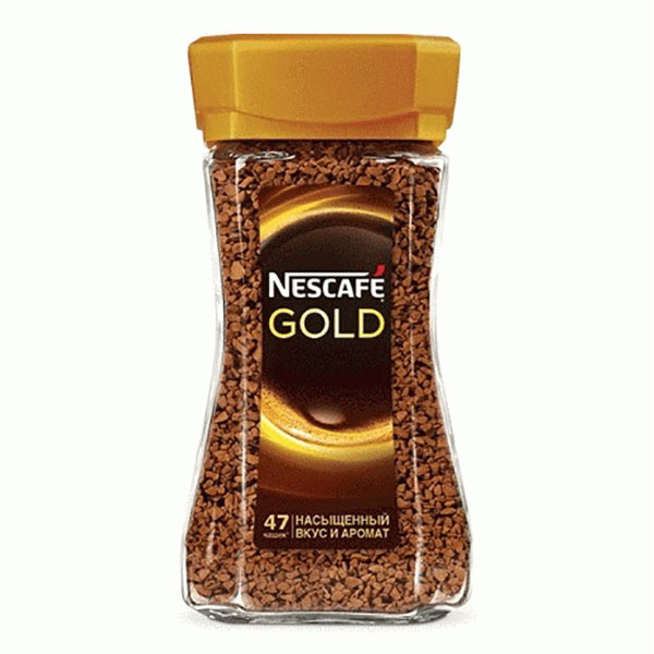 Кофе растворимый Nescafe Gold,   95г, сублимир. с молотым, стекл.банка; 12326188