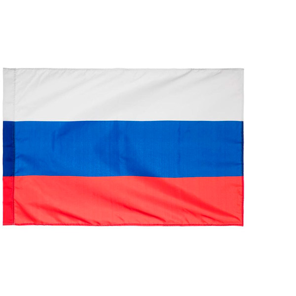 Флаг триколор РФ, 70*105 см, Шелк, Россия
